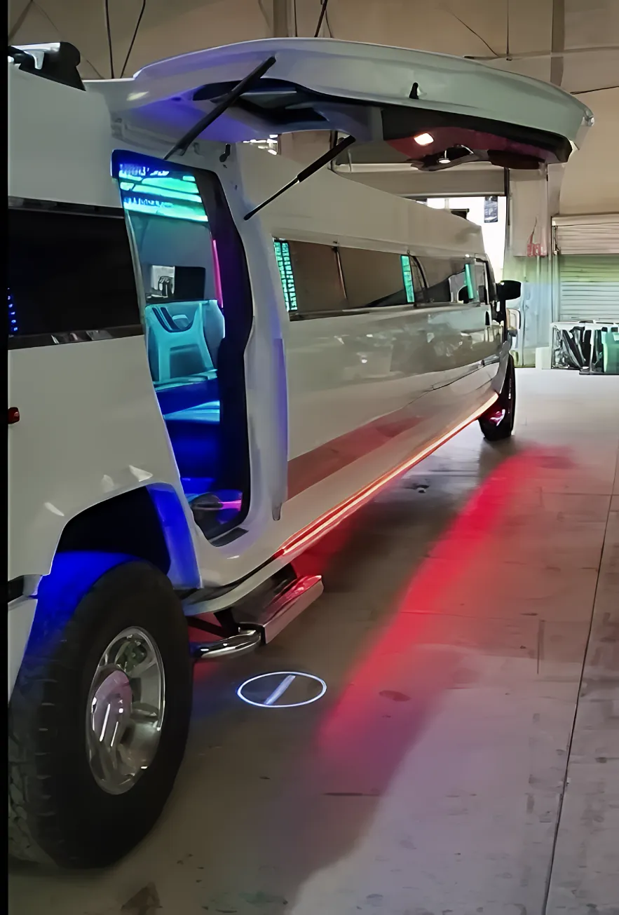 18 passenger LED Hummer stretch limousine exterior black